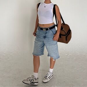 Zara Light Blue Denim Jeans with Gold Stitching